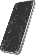 Mobile Phone with broken screen